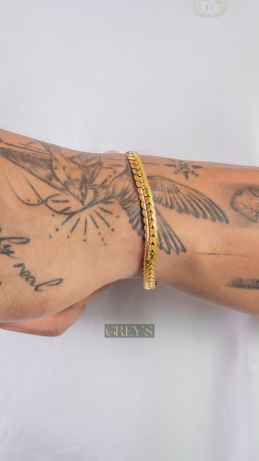 Pulsera Grey's Grabada 6mm 20cm